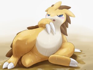 Rating: Questionable Score: 0 Tags: 4:3 ambiguous_fluids ambiguous_gender blue_sclera blush ciagoma claw_fingers claw_toes e621 featureless_crotch feral front_view generation_1_pokemon leaning leaning_backward nintendo open_mouth pokemon pokemon_(species) sandslash simple_background solo spread_legs spreading tongue wet ちゃゴマ User: bunchy7s