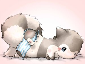 Rating: Safe Score: 0 Tags: ambiguous_gender blush clothed clothing e621 fallinnight feet fluffy fluffy_tail furret generation_2_pokemon hindpaw looking_away lying navel nintendo on_side pawpads paws pokemon pokemon_(species) solo tail topless underwear User: bunchy7s