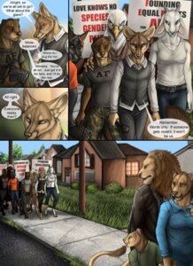 Rating: Safe Score: 0 Tags: accipitrid accipitriform anthro avian bald_eagle bird black_body black_clothing black_fur black_nose black_shirt black_topwear blue_bottomwear blue_clothing blue_pants blue_shirt blue_topwear bottomwear brown_nose building camera canid canine child clothed clothing comic day demonstration detailed_background dialogue e621 eagle electronics english_text father_(lore) father_and_child_(lore) felid female fennec_fox fox fully_clothed fur glare grass green_bottomwear green_clothing green_pants green_shirt green_topwear group hand_on_shoulder holding_object horn house jacob_(rukis) lion male mammal marcus_(rukis) microphone mother_(lore) mother_and_child_(lore) mustelid neck_muscles orange_clothing orange_shirt orange_topwear otter pantherine pants parent_(lore) parent_and_child_(lore) plant rukis sea_eagle shirt sidewalk sign speech_bubble step_pose tail tail_tuft tan_body tan_fur tan_tail text text_on_clothing text_on_shirt text_on_topwear topwear true_fox tuft vest video_camera whiskers white_body white_clothing white_fur white_tail white_topwear young User: bunchy7s
