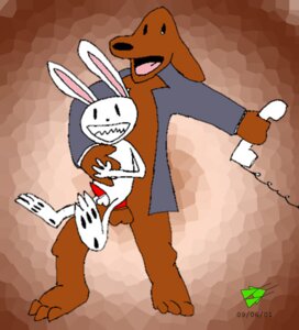 Rating: Explicit Score: 0 Tags: 2001 anthro balls canine furry gay male male/male male_only max_(sam_and_max) penis rabbit rule34 sam_and_max samuel_dog yaoi User: bunchy7s