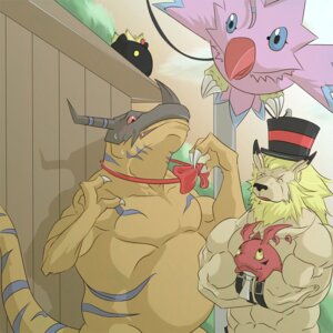 Rating: Safe Score: 0 Tags: 1:1 2012 abs anthro baby_digimon bandai_namco belly biceps big_belly biyomon black_top_hat blue_eyes blue_stripes blush blush_lines botamon bow_tie clothing colored digimon digimon_(species) digital_drawing_(artwork) digital_media_(artwork) e621 english_description feathers felid flying gigimon greymon group hat headgear headwear leomon male mammal markings muscular muscular_male neonate orange_body orange_skin orange_tail pecs pink_body pink_feathers pink_tail reclamon red_bow_tie shaded striped_markings striped_tail stripes tail tail_markings top_hat young User: bunchy7s