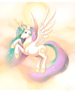 Rating: Safe Score: 0 Tags: cutie_mark e621 equid equine feathered_wings feathers female feral friendship_is_magic fur hair hasbro hi_res hioshiru horn mammal multicolored_hair my_little_pony mythological_creature mythological_equine mythology princess princess_celestia_(mlp) quadruped royalty solo tail white_body white_feathers white_fur winged_unicorn wings User: bunchy7s