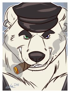 Rating: Safe Score: 0 Tags: 2011 anthro bear blue_eyes cigar clothing e621 green_eyes hat headgear headwear heterochromia looking_at_viewer male mammal polar_bear sabbern smoke smoking solo ursine wfa User: bunchy7s Rating: Safe Score: 0 Tags: 2011 anthro bear blue_eyes cigar clothing e621 green_eyes hat headgear headwear heterochromia looking_at_viewer male mammal polar_bear sabbern smoke smoking solo ursine wfa User: bunchy7s