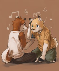 Rating: Safe Score: 0 Tags: 4_toes 5:6 anthro barefoot black_body black_fur blue_eyes bottomwear brown_body brown_eyes brown_fur canid canine canis clothed clothing crossed_legs dipstick_ears domestic_dog duo e621 ear_markings electronics feet fully_clothed fur green_eyes heterochromia holding_object jewelry kneeling kogawa_kenji looking_at_another male mammal markings multicolored_ears necklace orange_body orange_fur pants pendant portable_music_player shirt sitting t-shirt tail tank_top toeless_(marking) toes topwear white_body white_fur User: bunchy7s Rating: Safe Score: 0 Tags: 4_toes 5:6 anthro barefoot black_body black_fur blue_eyes bottomwear brown_body brown_eyes brown_fur canid canine canis clothed clothing crossed_legs dipstick_ears domestic_dog duo e621 ear_markings electronics feet fully_clothed fur green_eyes heterochromia holding_object jewelry kneeling kogawa_kenji looking_at_another male mammal markings multicolored_ears necklace orange_body orange_fur pants pendant portable_music_player shirt sitting t-shirt tail tank_top toeless_(marking) toes topwear white_body white_fur User: bunchy7s