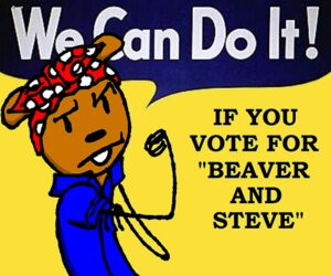 Rating: Safe Score: 0 Tags: 6:5 aesahaettr anthro beaver beaver_(beaver_and_steve) beaver_and_steve clothed clothing cosplay crossdressing digital_media_(artwork) e621 fur kerchief male mammal propaganda rodent rosie_the_riveter solo stick_figure we_can_do_it! User: bunchy7s Rating: Safe Score: 0 Tags: 6:5 aesahaettr anthro beaver beaver_(beaver_and_steve) beaver_and_steve clothed clothing cosplay crossdressing digital_media_(artwork) e621 fur kerchief male mammal propaganda rodent rosie_the_riveter solo stick_figure we_can_do_it! User: bunchy7s