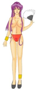 Rating: Explicit Score: 0 Tags: ayako_yuuki blush bracelet breasts earrings eyes_closed fan female hand_fan large_breasts licking_lips long_hair purple_hair rule34 solo topless variable_geo white_background User: bunchy7s
