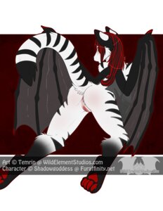 Rating: Explicit Score: 0 Tags: 2013 4_toes anthro black_body black_fur blush butt canid canine dragon e621 feet felid female fluffy fluffy_tail fox fur furred_dragon furred_scalie genitals hair hindpaw hybrid long_hair looking_at_viewer mammal membrane_(anatomy) membranous_wings mythological_creature mythological_scalie mythology nude open_mouth pantherine pawpads paws pinup pose rear_view red_eyes red_hair scalie shadowgoddess solo spread_legs spreading stripes tail temrin text tiger toes url vulva white_body white_fur wings User: bunchy7s