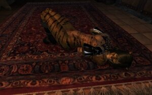 Rating: Questionable Score: 0 Tags: 3d_(artwork) anthro biped black_hair black_stripes boots breasts clothing detailed_rug digital_media_(artwork) e621 felid female footwear fur hair khajiit looking_at_viewer mammal markings microsoft nipples on_ground on_rug oriental_rug pattern_rug pose red_rug rug screencap shoes small_breasts solo striped_body striped_fur striped_markings stripes tassels the_elder_scrolls unknown_artist User: bunchy7s