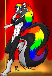Rating: Explicit Score: 0 Tags: 5_fingers animal_genitalia anthro balls big_tail biped black_body black_fur claws dancing e621 feet fingers fluffy fluffy_tail fully_sheathed fur genitals grey_body grey_fur hair holding_fixture kizzneth_(artist) leg_markings looking_aside looking_at_viewer male mammal markings mephitid multicolored_body multicolored_fur multicolored_hair nude on_one_leg open_mouth open_smile pole pole_dancing purple_eyes rainbow_body rainbow_fur rainbow_hair sheath skunk smile socks_(marking) solo standing tail white_body white_fur User: bunchy7s