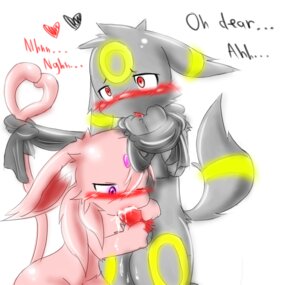 Rating: Explicit Score: 0 Tags: anthro anthrofied blush bondage bound cum cum_in_mouth eeveelution espeon female fur furry furry_ears furry_tail heart light_bondage male nintendo no_humans penis pokemon pokemon_(species) purple_eyes pvt._keron red_eyes rule34 tail umbreon User: bunchy7s