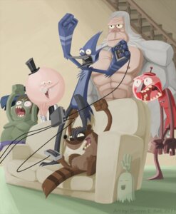 Rating: Safe Score: 0 Tags: 2011 3_toes abs angry animate_inanimate anthro arms_bent avian avian_feet beak benson_dunwoody bird blue_body blue_feathers blue_jay bottomwear brown_body brown_fur brown_hair candy cartoon_network clothed clothing controller cord corvid curved_arms d6016 dessert e621 electronics eyes_closed facial_hair feathers feet fist food fur furniture game_console game_controller ghost group gumball_(candy) gumball_machine hair happy hat headgear headwear hi_five_ghost hi_res holding_controller holding_game_controller holding_object human jay_(bird) male mammal markings mordecai_(regular_show) muscle_man_(regular_show) muscular mustache nes_console nes_controller new_world_jay nintendo nintendo_console nintendo_controller nintendo_entertainment_system nipples open_mouth oscine pants passerine paws pops_maellard procyonid raccoon raised_arm raised_arms raised_fist raised_hand regular_show retro_console retro_controller rigby_(regular_show) ring_(marking) ringed_tail round_head sitting skips_(regular_show) slightly_chubby sofa spirit standing striped_markings striped_tail stripes tail tail_feathers tail_markings teeth toes toothed_beak top_hat topless topwear vest white_body white_fur white_hair wired_controller yelling yeti User: bunchy7s