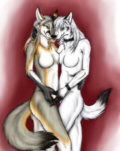 Rating: Questionable Score: 0 Tags: 4:5 anthro bracelet breast_squish breasts breasts_frottage canid canine canis chest_tuft claws collaborative collaborative_gesture collaborative_heart_gesture collar dipstick_tail duo e621 featureless_breasts female female/female fox fur gesture green_eyes grey_body grey_fox grey_fur hand_behind_head heart_gesture hi_res hug inner_ear_fluff island_fox jewelry looking_at_viewer mammal markings nude pussy_heart raitsh romantic romantic_couple simple_background smile snow-wolf squish tail tail_markings tongue tongue_out tuft urocyon white_body white_fur wolf User: bunchy7s