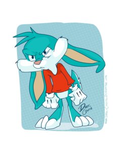 Rating: Safe Score: 0 Tags: 4:5 angry anthro blue_background bottomless buster_bunny clothed clothing dark_clefita dotted_background e621 halftone halftone_background hi_res lagomorph leporid male mammal pattern_background rabbit simple_background solo teal_body teal_skin tiny_toon_adventures toony warner_brothers User: bunchy7s