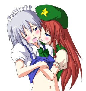 Rating: Questionable Score: 0 Tags: 2girls blue_eyes blush braid braids darkside female hairband hat hong_meiling long_hair maid multiple_females multiple_girls open_mouth rule34 sakuya_izayoi short_hair silver_hair the_embodiment_of_scarlet_devil tongue touhou wink yuri User: bunchy7s