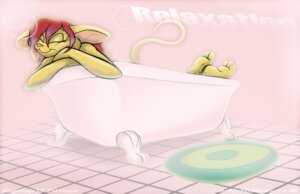Rating: Questionable Score: 0 Tags: 2009 3_toes angela_goodson anthro barefoot bath bathtub biped claw_foot_bathtub digital_media_(artwork) e621 eyes_closed feet female greycat_rademenes hair happy house_mouse mammal mouse murid murine red_hair relaxing rodent smile soft_focus soles solo tail toes water User: bunchy7s