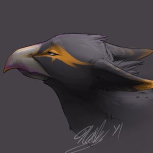 Rating: Safe Score: 0 Tags: 1:1 ambiguous_gender avian beak bust_portrait e621 facial_markings feral grey_background gryphon half-closed_eyes head_markings icon low_res markings mythological_avian mythological_creature mythology narrowed_eyes neltruin portrait radiac simple_background solo User: bunchy7s