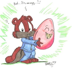 Rating: Safe Score: 0 Tags: 2003 animaniacs anthro babs big_eyes big_head black_eyes buckteeth clothing e621 egg grey_squirrel grin holding_object male mammal pajamas question_mark rodent sciurid skippy_squirrel smile solo tail teeth toony tree_squirrel unknown_artist warner_brothers User: bunchy7s