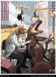 Rating: Safe Score: 0 Tags: 2007 3_toes 4_fingers 5_fingers ambiguous_gender anatomista barefoot belt bottomwear bow_(feature) bow_tie brush chart claws clothed clothing coat coat_rack curtains day dentist dentures detailed_background dinosaur door doormat dromaeosaurid duo e621 elderly elderly_male evolution evolution_chart eyewear feet feral fingers fully_clothed glasses gloves grey_hair hair handwear hat headgear headwear holding_object holding_tool human humor inside lab_coat light male mammal nude open_mouth pants prehistoric_species pupils reptile saurischian scalie scissors sharp_teeth shirt short_hair sink sitting slit_pupils stripes sunlight sunny tail tan_body tan_skin teeth text theropod toes tongue tools toothbrush toothpaste topwear velociraptor window yellow_eyes User: bunchy7s