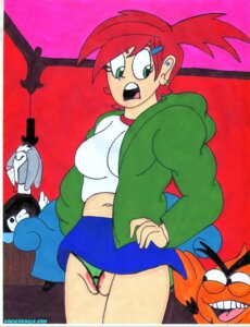 Rating: Explicit Score: 0 Tags: 1girls 2boys bangs bendy_(fhfif) bloo blue_skirt breasts cartoon_network cowboy_shot creature doc_icenogle female forced_exposure foster's_home_for_imaginary_friends frankie_foster green_eyes green_hoodie green_panties high_ponytail huge_eyes human male medium_breasts midriff mr._herriman partially_visible_vulva pussy rabbit_humanoid red_hair red_pubic_hair rule34 skirt_lift standing thong top_hat User: bunchy7s
