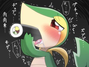 Rating: Questionable Score: 0 Tags: 3_fingers 4:3 ambiguous_gender blush bodily_fluids drooling e621 eating fingers food food_fetish food_play generation_5_pokemon green_body green_skin hm3526 japanese_text nintendo pokemon pokemon_(species) red_eyes reptile saliva scalie simple_background snivy solo suggestive suggestive_food sushi tears text tongue translation_request User: bunchy7s