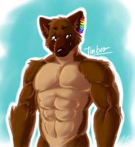 Rating: Safe Score: 0 Tags: 2012 abs anthro biceps brown_body brown_eyes brown_fur canid canine canis digital_media_(artwork) domestic_dog e621 ear_piercing fur hybrid looking_at_viewer male mammal muscular muscular_anthro muscular_male onnanoko pecs piercing rainbow rainbow_piercings shaded smile solo timber_(timberwolfmurr) wolf User: bunchy7s