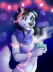 Rating: Questionable Score: 0 Tags: 2012 anthro beverage black_body black_fur black_hair black_nose blue_eyes breasts candy canid canine canis chocolate christmas christmas_decorations christmas_lights container cup demicoeur dessert digital_media_(artwork) digital_painting_(artwork) domestic_dog e621 female food fur grey_nose hair half-length_portrait heterochromia holding_container holding_cup holding_mug holding_object holidays hot_chocolate humanoid_hands husky looking_at_viewer mammal mostly_nude mug nordic_sled_dog nude painting_(artwork) portrait purple_eyes scarf scarf_only shaded smile snout solo sorina spitz string_lights tail teeth white_body white_fur User: bunchy7s
