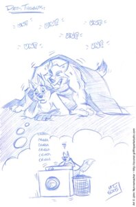 Rating: Explicit Score: 0 Tags: 2005 all_fours anthro bed blue_and_white bored canid canine canis clenched_teeth cooner disinterested_sex doggystyle duo e621 fox from_behind_position furniture humor imagination laundry male male/male mammal monochrome muscular on_bed sex simple_background tail teeth traditional_media_(artwork) under_covers white_background wolf User: bunchy7s