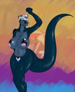 Rating: Questionable Score: 0 Tags: anthro big_breasts blue_body bomba_(krillos) breasts e621 female hi_res huge_breasts komodo_dragon lizard monitor_lizard natural_breasts nipples non-mammal_breasts non-mammal_nipples reptile scalie skeeve solo tail tattoo wide_hips User: bunchy7s