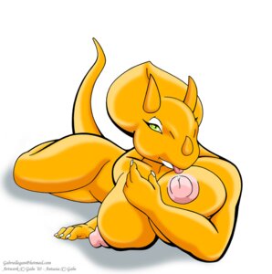 Rating: Questionable Score: 0 Tags: 2005 antasia anthro auto_breast_lick big_breasts biped bone_frill breast_lick breast_play breasts ceratopsian ceratopsid chasmosaurine claws copyright_symbol dinosaur e621 female frill_(anatomy) gabe green_eyes horn huge_breasts licking lying marginocephalian nipples non-mammal_breasts non-mammal_nipples on_front orange_body ornithischian prehistoric_species reptile scalie self_lick simple_background solo symbol tail tongue tongue_out triceratops white_background User: bunchy7s