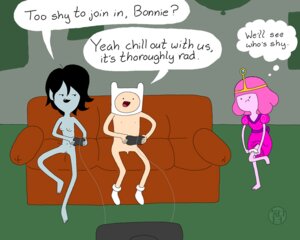 Rating: Questionable Score: 0 Tags: 1boy 2girls adventure_time balls casual casual_nudity coldfusion electronics female finn_the_human flaccid footwear headwear human large_penis male male_and_female_focus marceline mostly_nude nonsexual_nudity nudism nudist pale_skin penis pink_hair pink_skin playing_videogame princess_bubblegum pussy rule34 testicles uncensored wholesome young young_marceline young_princess_bubblegum User: bunchy7s