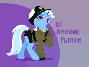 Rating: Safe Score: 0 Tags: accessory belt blue_body blue_fur clothing e621 equid equine female feral firstawesomeplatoon friendship_is_magic fur gun hair handgun hasbro hat headgear headwear hi_res holster horn long_hair looking_at_viewer m1911 mammal multicolored_hair my_little_pony mythological_creature mythological_equine mythology necktie open_mouth pistol purple_eyes ranged_weapon shirt smile solo standing suit text tongue topwear trixie_(mlp) two_tone_hair unicorn uniform weapon User: bunchy7s