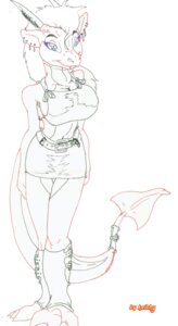 Rating: Safe Score: 0 Tags: alternative_fashion anthro biped breasts dragon e621 ear_piercing female goth horn keithg leather mythological_creature mythological_scalie mythology non-mammal_breasts pathia piercing scalie solo spade_tail standing tail User: bunchy7s