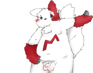 Rating: Explicit Score: 0 Tags: anthro balls blue_eyes blush chest_tuft e621 erni17 flaccid foreskin fur generation_3_pokemon genitals humanoid_genitalia humanoid_penis male moobs navel nintendo nipples overweight overweight_anthro overweight_male penis pokemon pokemon_(species) simple_background slightly_chubby solo tuft white_background white_body white_fur zangoose User: bunchy7s