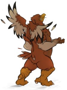 Rating: Safe Score: 0 Tags: 2010 accipitrid accipitriform anthro avian beak biceps biped bird brown_body brown_feathers buteo butt chickenhawk digital_drawing_(artwork) digital_media_(artwork) e621 eyes_closed feathered_wings feathers feet full-length_portrait hi_res infernous kuma male muscular muscular_anthro muscular_male mythology nude portrait red-tailed_hawk simple_background solo standing story story_at_source story_in_description tail tail_feathers talons toes transformation white_background wings User: bunchy7s