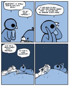 Rating: Safe Score: 0 Tags: 2009 anthro avian awkward beak bear beartato bird bodily_fluids comic crying date dialogue e621 english_text female human humor lying mammal nedroid night outside reginald_(nedroid) sky speech_bubble star starry_sky tears text what User: bunchy7s Rating: Safe Score: 0 Tags: 2009 anthro avian awkward beak bear beartato bird bodily_fluids comic crying date dialogue e621 english_text female human humor lying mammal nedroid night outside reginald_(nedroid) sky speech_bubble star starry_sky tears text what User: bunchy7s
