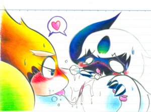 Rating: Explicit Score: 0 Tags: absol ambiguous_gender blush bodily_fluids claws cunnilingus duo e621 female female/ambiguous feral feral_on_feral floatzel generation_3_pokemon generation_4_pokemon genitals heart_symbol humanoid_genitalia humanoid_vulva lined_paper lying mash_(artist) nintendo oral pokemon pokemon_(species) saliva saliva_string sex sweat vaginal vulva User: bunchy7s
