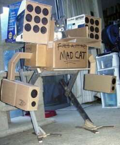 Rating: Safe Score: 0 Tags: ambiguous_gender battlemech battletech box cardboard cardboard_box catalyst_game_labs container cosplay domestic_cat e621 felid feline felis feral full-length_portrait grandfathered_content gun_arm machine mad_cat mammal mecha mechwarrior missile_pod photography_(artwork) portrait ranged_weapon real robot rocket_launcher sculpture_(artwork) shoulder_missiles solo traditional_media_(artwork) unknown_artist weapon weapon_arm what User: bunchy7s