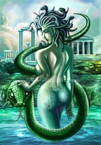 Rating: Questionable Score: 0 Tags: breasts butt carving cloud column duo e621 european_mythology female feral forked_tongue gorgon greek_mythology green_eyes humanoid living_hair looking_at_viewer looking_back medusa mythology nipples nude pseudo_hair reptile scalie serpentine snake snake_hair temple timwork tongue water watermark User: bunchy7s