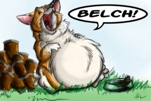 Rating: Safe Score: 0 Tags: 2012 ambiguous_gender bowl burping canid canine canis container domestic_dog dutch_(artist) e621 feral food fur grass happy herding_dog mammal open_mouth orange_body orange_fur overweight overweight_ambiguous overweight_feral pastoral_dog plant simple_background sketch solo tongue uvula welsh_corgi white_body white_fur User: bunchy7s