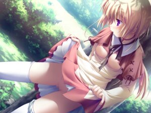 Rating: Explicit Score: 0 Tags: 1girls against_tree blonde_hair breasts capelet censored color dress dress_lift dutch_angle exhibitionism female game_cg grass leaf long_hair majokko_a_la_mode_2 mint_lentil mosaic_censoring mouth_hold multicolored_dress nipples no_bra no_panties open_clothes open_shirt outdoors panties panties_around_one_leg ponytail purple_eyes pussy rule34 shirt solo standing thighhighs tied_hair tree underwear white_legwear white_panties white_thighhighs witch zettai_ryouiki User: bunchy7s