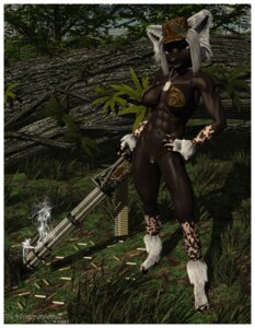 Rating: Questionable Score: 0 Tags: 3d_(artwork) abs anthro army biceps bikini border camo canid canine canis charleyfox_(modeler) charleyfox_dog chinese_crested_dog clothed clothing detailed_background digital_media_(artwork) dog_tags domestic_dog e621 female forest gatling_gun gun hairless hairless_dog hat headgear headwear hi_res machine_gun mammal military minigun muscular muscular_anthro muscular_female nature outside plant pose ranged_weapon scenery skimpy smoke solo swimwear the_anthropomorphologist tight_clothing toy_dog tree two-piece_swimsuit weapon white_border wood User: bunchy7s