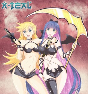 Rating: Questionable Score: 0 Tags: 2girls ahoge angel arm_around_neck armlet bat_wings between_breasts blonde_hair blue_eyes blue_hair bracelet breast_press breasts cleavage cosplay costume_switch criss-cross_halter curvy double_gold_lacytanga double_gold_spandex dual_wielding earrings erect_nipples female female_only firearm green_eyes gun halter_top halterneck handgun hoop_earrings humanoid jewelry kneesocks_daemon_(cosplay) large_breasts long_hair medium_breasts microskirt midriff multicolored_hair multiple_females multiple_girls navel nipple_bulge nipples no_panties object_between_breasts open_mouth pale_skin panty_&amp;_stocking_with_garterbelt panty_anarchy pistol purple_hair revolver rule34 scanty_daemon_(cosplay) scythe single_thighhigh skirt smile spiked_armlet spiked_bracelet spiked_collar spikes stocking_anarchy thighhighs two-tone_hair very_long_hair weapon wings x-teal User: bunchy7s