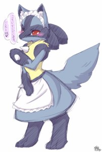 Rating: Safe Score: 0 Tags: accessory ambiguous_gender anthro black_body black_fur blue_body blue_fur blush canid canine clothing dialogue_box e621 frilly frilly_accessory frilly_hairband fur generation_4_pokemon hair_accessory hairband heart_symbol ingi japanese_text lucario maid_uniform mammal nintendo pokemon pokemon_(species) red_eyes simple_background solo tail text uniform yellow_body yellow_fur User: bunchy7s Rating: Safe Score: 0 Tags: accessory ambiguous_gender anthro black_body black_fur blue_body blue_fur blush canid canine clothing dialogue_box e621 frilly frilly_accessory frilly_hairband fur generation_4_pokemon hair_accessory hairband heart_symbol ingi japanese_text lucario maid_uniform mammal nintendo pokemon pokemon_(species) red_eyes simple_background solo tail text uniform yellow_body yellow_fur User: bunchy7s