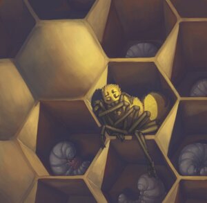 Rating: Safe Score: 0 Tags: ambiguous_gender arachnid araneomorph arthropod bee candy chelicerae dessert detailed detailed_background digital_media_(artwork) digital_painting_(artwork) dimespin e621 eating eyes_closed food gimp_(artwork) group hexagon holding_food holding_object honeycomb hymenopteran insect jackknife_chelicerae jujube_(candy) larva multi_eye orb-weaver_spider painting_(artwork) pedipalps self_hug sleeping sneaky spider toony User: bunchy7s