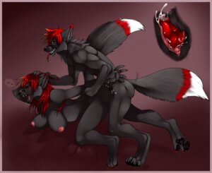 Rating: Explicit Score: 0 Tags: animal_genitalia animal_penis anthro anthro_on_anthro azelyn bent_over black_body black_fur blush bodily_fluids bouncing_breasts breasts canid canine canine_genitalia canine_penis claws clitoris close-up cum cum_in_vagina cum_inside digitigrade duo e621 erection female female_penetrated fox from_behind_position fur genital_fluids genitals hair head_grab intraspecies knot long_hair male male/female male_penetrating male_penetrating_female mammal markings nipples nude open_mouth penetration penile penile_penetration penis penis_in_vagina pink_vulva raised_tail red_hair red_markings red_penis rough_sex selfcest sex short_hair square_crossover tail teeth tongue tongue_out vaginal vaginal_penetration vulva white_body white_fur User: bunchy7s