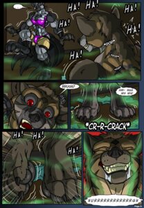 Rating: Questionable Score: 0 Tags: anthro belt black-rat bottomwear breasts canid canine claws clothed clothing comic digi_(digi) domestic_cat duo e621 felid feline felis female fox hi_res hyena mammal multi_tail muscular muscular_female pants shai shirt spotted_hyena tail temple topwear transformation User: bunchy7s