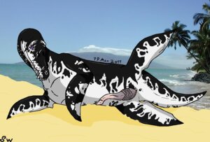 Rating: Explicit Score: 0 Tags: 2011 animal_genitalia anus aquatic beach belly black_body black_skin detailed_background e621 erection fangs feral fin genital_slit genitals leiwo liopleurodon looking_at_viewer male mixed_media mosny nude outside penis photo_background photography_(artwork) playful plesiosaur pliosaur prehistoric_species presenting presenting_penis reptile sand scalie sea seaside sky solo spots spread_legs spreading teeth water water_horse white_belly User: bunchy7s