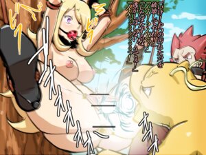 Rating: Explicit Score: 0 Tags: 1girls 2boys arms_above_head ball_gag bar_censor bondage breasts censored clothed_male_nude_female cynthia_(pokemon) dragonite female femsub gag gagged habatakuhituji high_heels lance lance_(pokemon) male naked_footwear naked_shoes nude outdoors pokemon pokemon_(species) pussy pussy_torture red_ball_gag restrained rule34 shoes spread_legs suspension torture User: bunchy7s