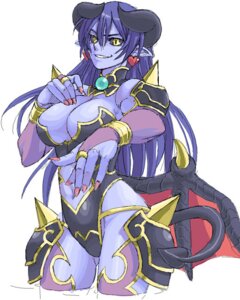 Rating: Safe Score: 0 Tags: 4:5 alternative_fashion armor astaroth black_sclera breasts cleavage clothed clothing demon e621 ear_piercing female hair horn humanoid_pointy_ears membrane_(anatomy) membranous_wings not_furry piercing pointy_ears purple_body purple_hair purple_skin simple_background solo spade_tail spikes tail unconvincing_armor unknown_artist white_background wings yellow_eyes User: bunchy7s