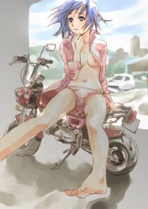 Rating: Explicit Score: 0 Tags: 1girls barefoot bicycle bike blue_eyes blue_hair breasts feet female long_legs motor_vehicle motorcycle nipples no_bra no_pants open_clothes open_shirt original panties pink_panties rule34 shirt side-tie_panties sitting solo temp_h underwear vehicle User: bunchy7s